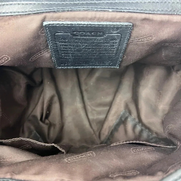 Coach Legacy Black Leather Daypack Backpack - Picture 9 of 10